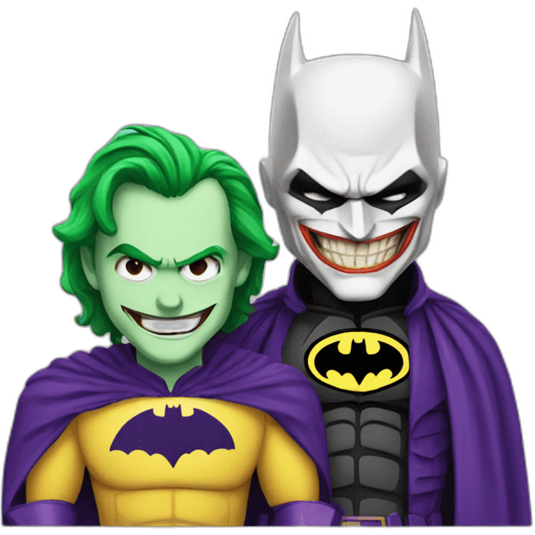 Batman and Joker  emoji