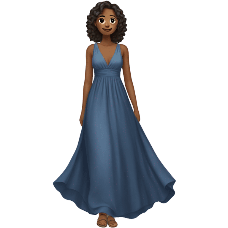 long flowy dress emoji