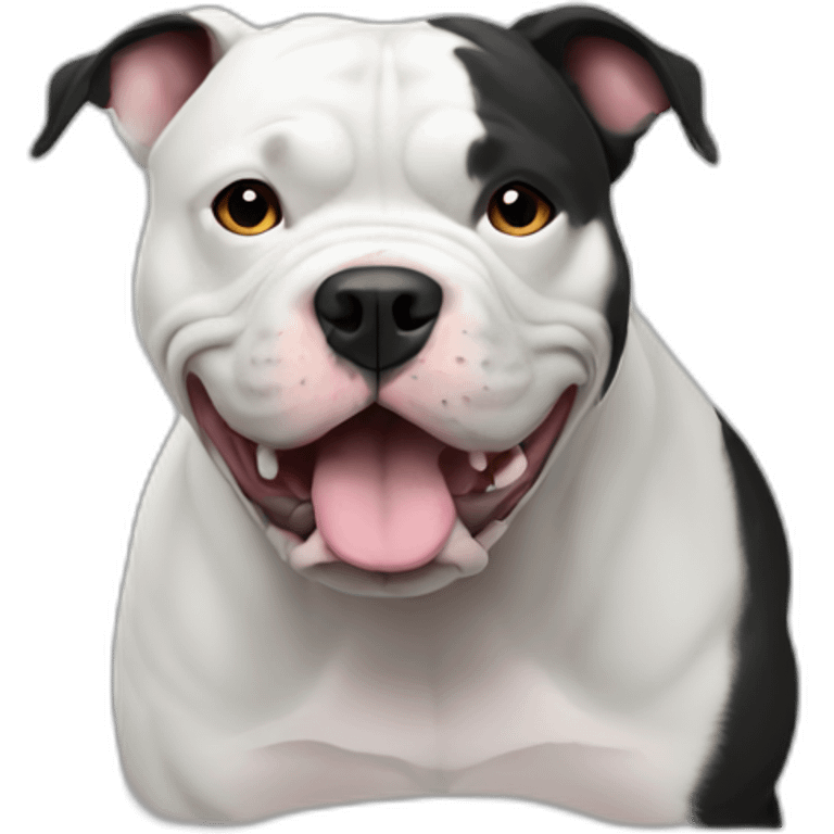 American bully black  emoji