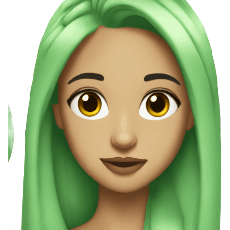 ariana grade but shes green emoji