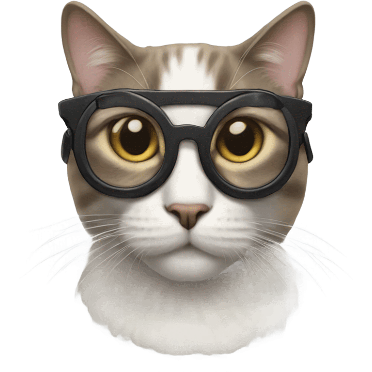 A cat wearing googles  emoji