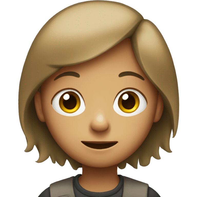 Kid on a iPad emoji