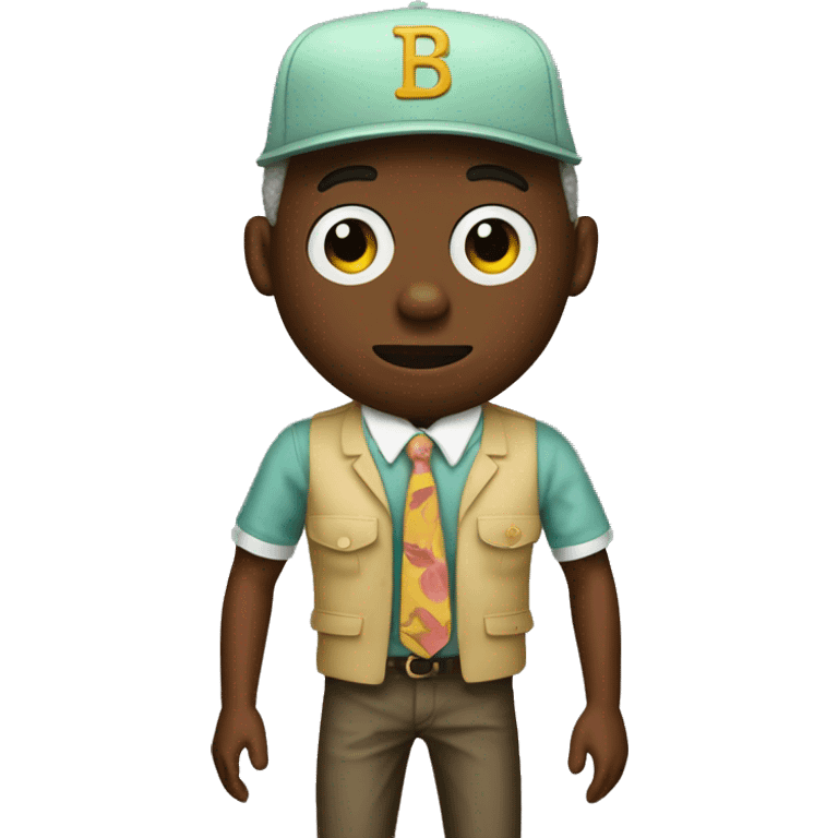 Tyler the creator with sr baudilare outfit emoji