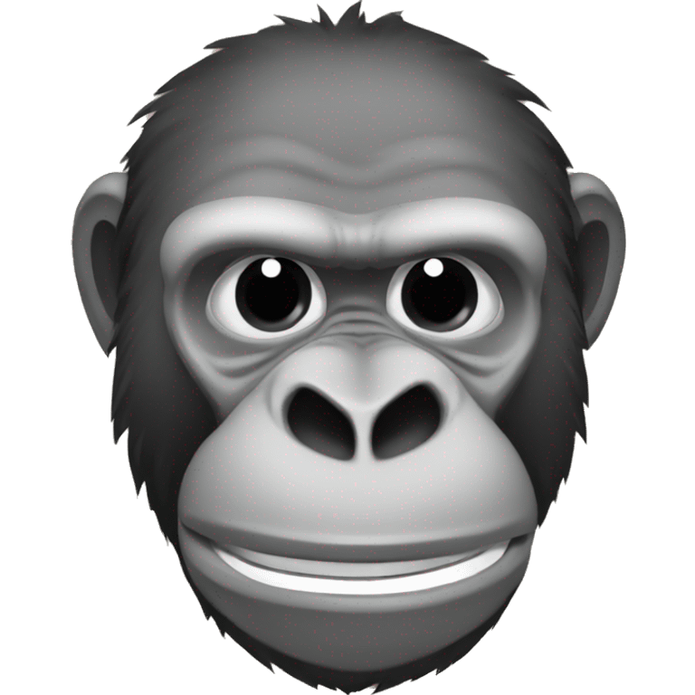 A sneaky gorilla emoji