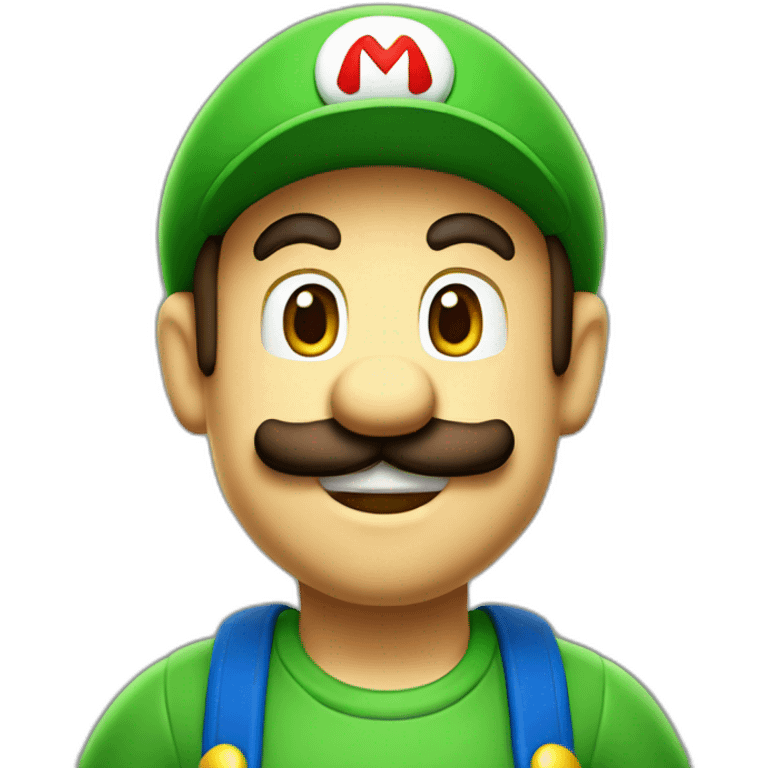 mario using luigi hat emoji