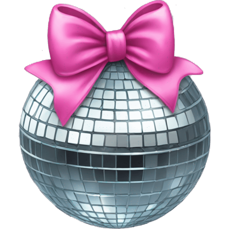 Disco ball with bow emoji