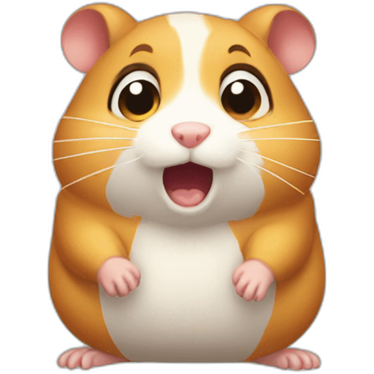 scared hamster emoji