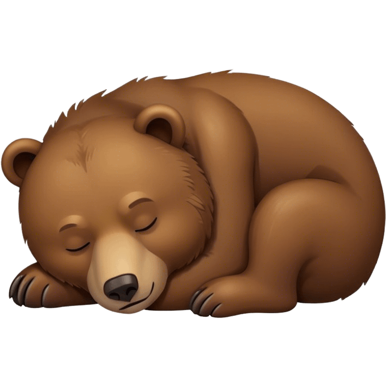 Oso dormido  emoji