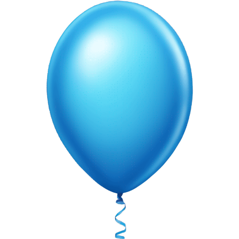 Birthday Ballon three Blue  emoji