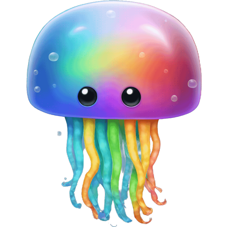 rainbow jellyfish emoji