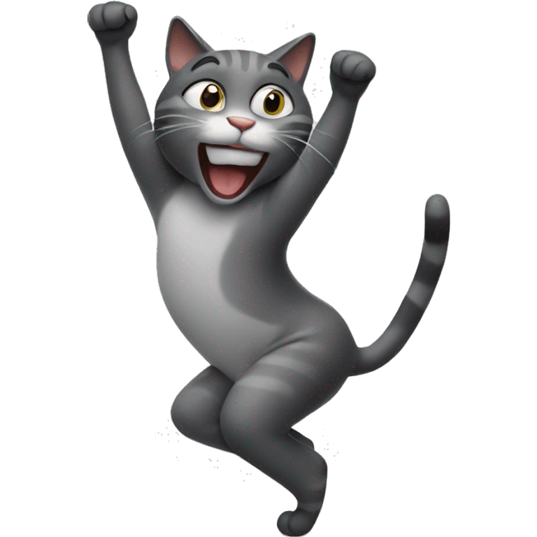 cat dancing with his butt emoji