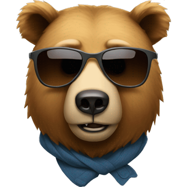 Bear with sunglasses emoji