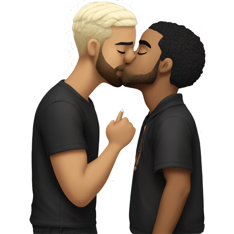 Drake kissing with Billie eillish  emoji