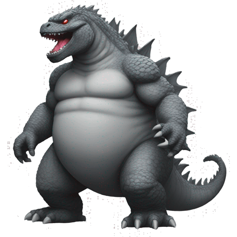 Godzilla obesity grey emoji