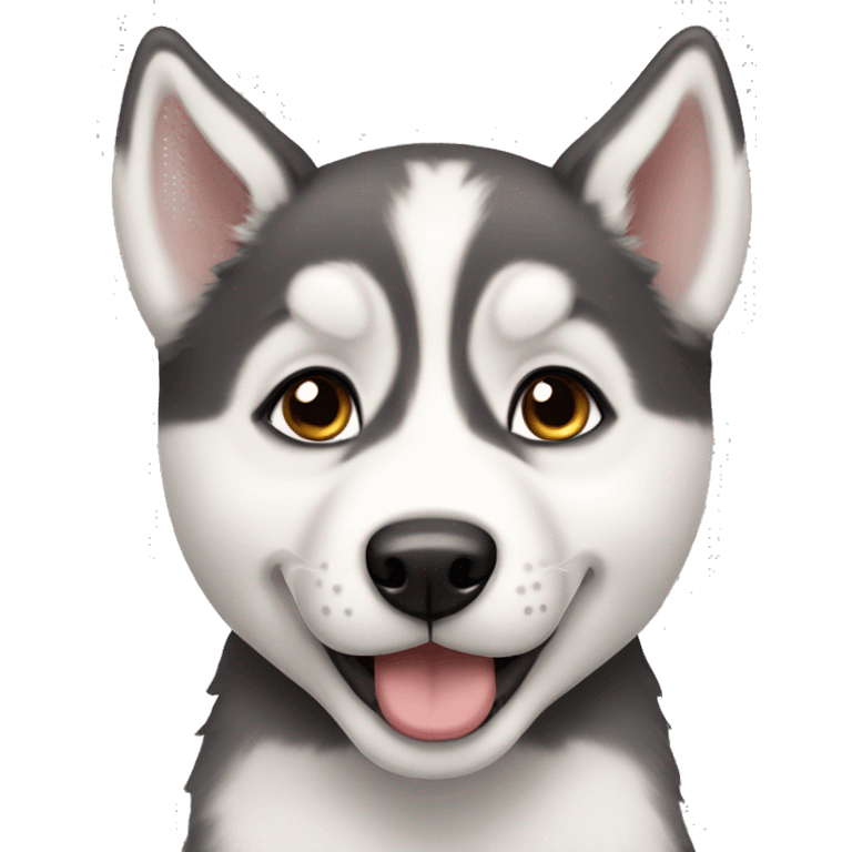 Husky puppy emoji