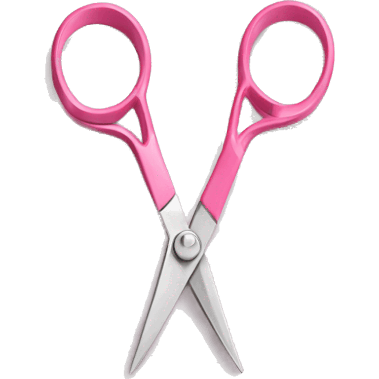 delicate pink scissors emoji