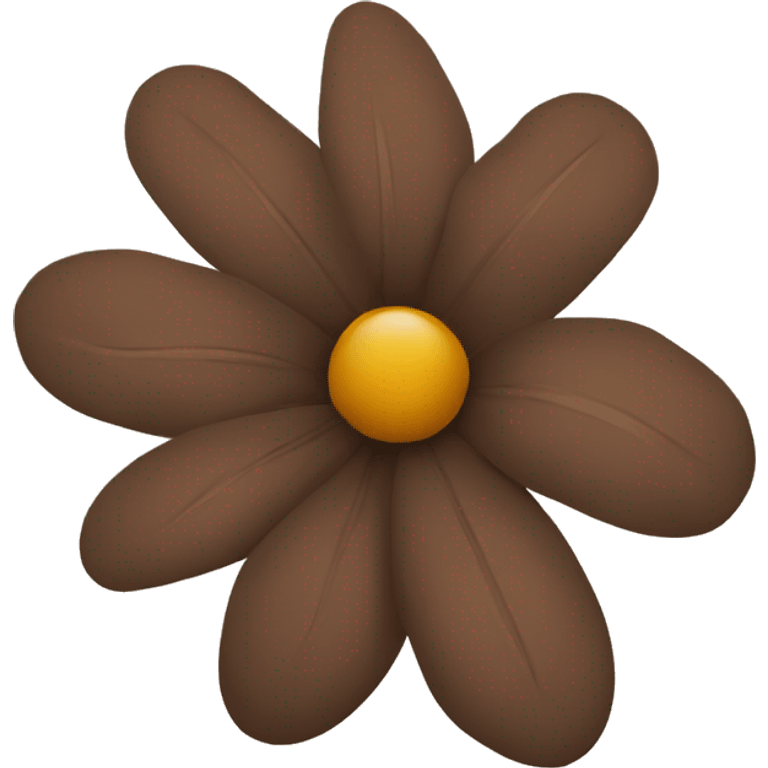 brown flower  emoji