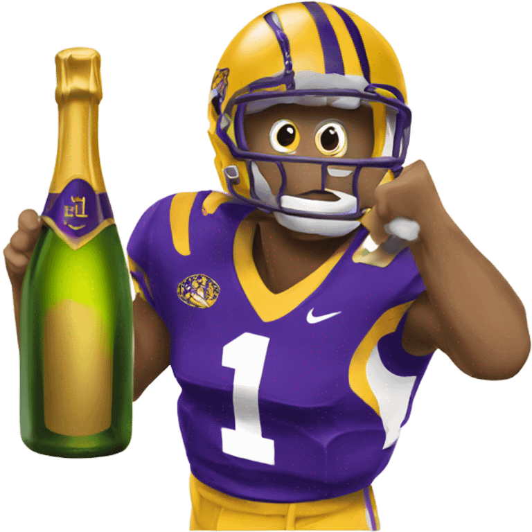 LSU champagne emoji