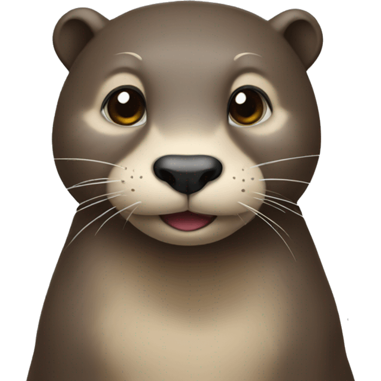 Herz mit Otter  emoji