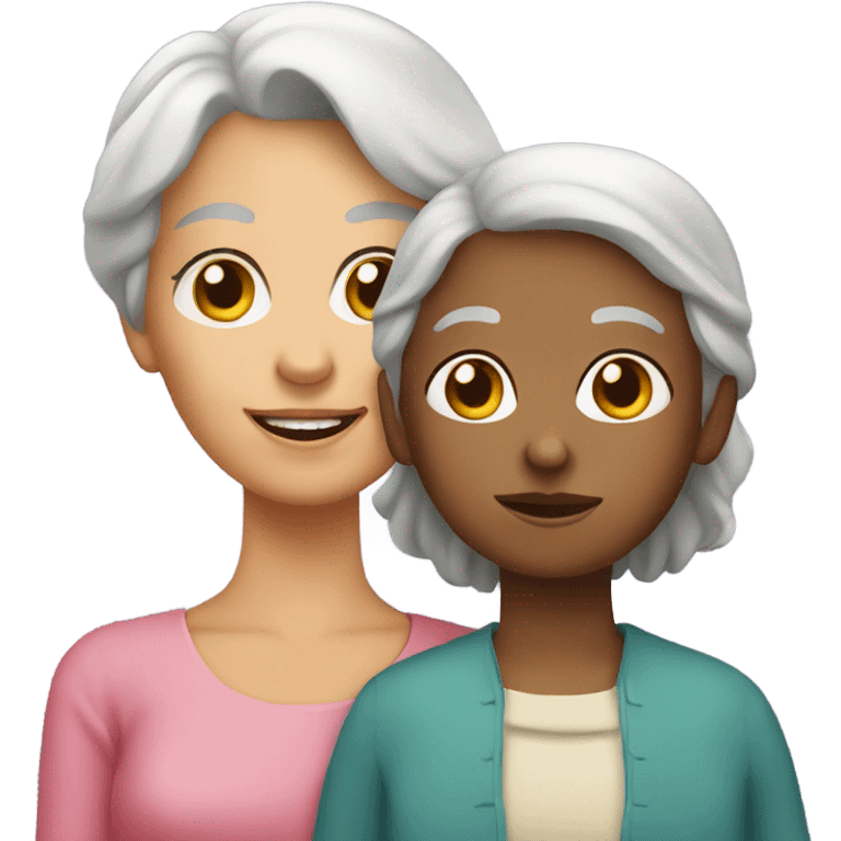 Grandmother with a girl emoji