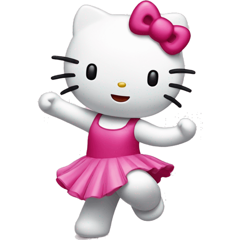 hello kitty dancing  emoji