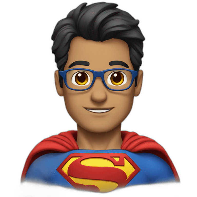 superman with glasses emoji