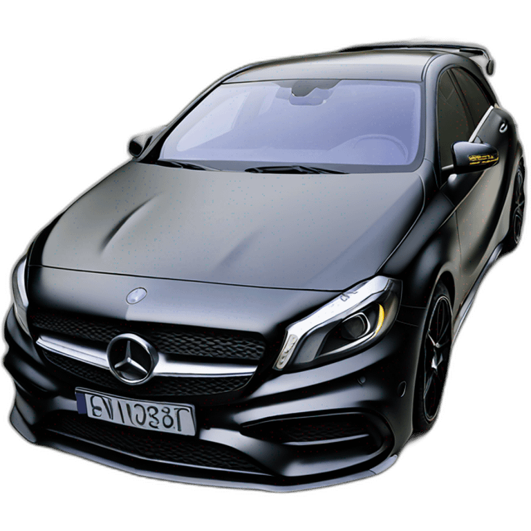 Mercedes a45 black edition one emoji