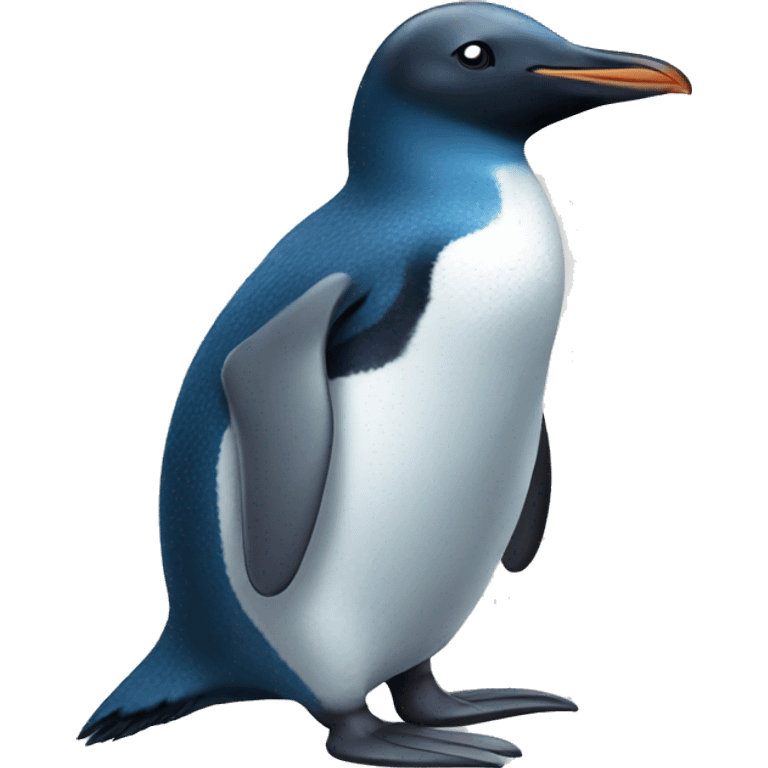 Blue penguin  emoji