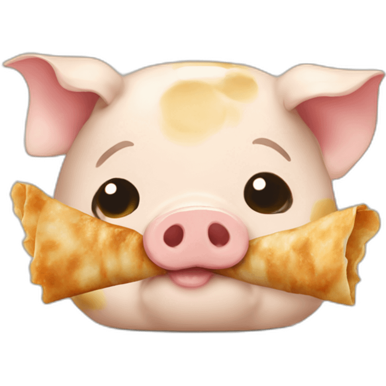 pig-eating-gyoza emoji