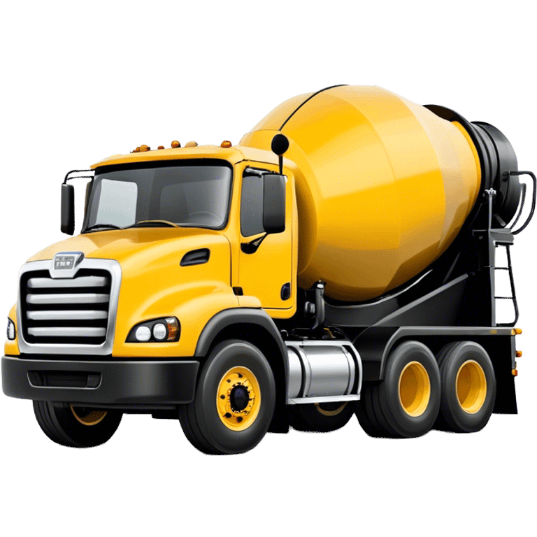 Cement Mixer - Mack Granite (Model Year: 2022) (Iconic colour: Yellow and black) emoji