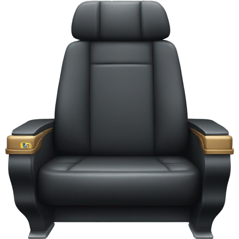 luxury dark Train Seat emoji