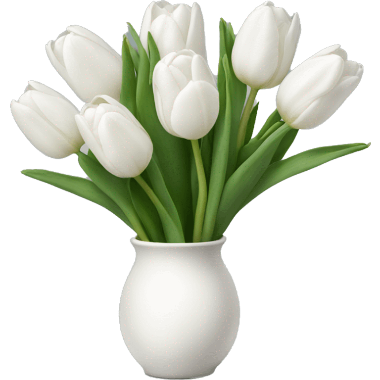 white tulips emoji