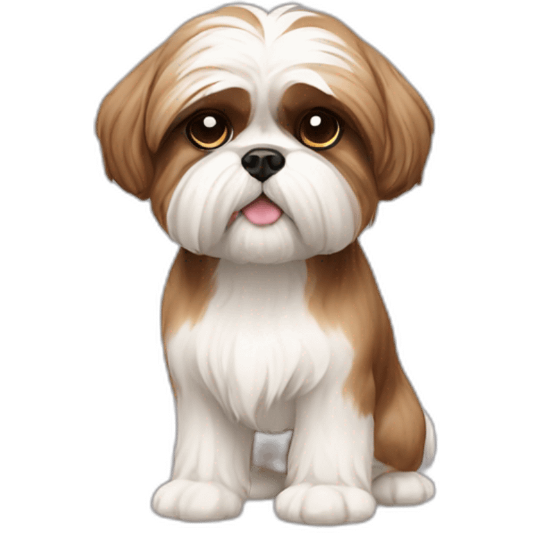 Dog Shih Tzu full-body emoji