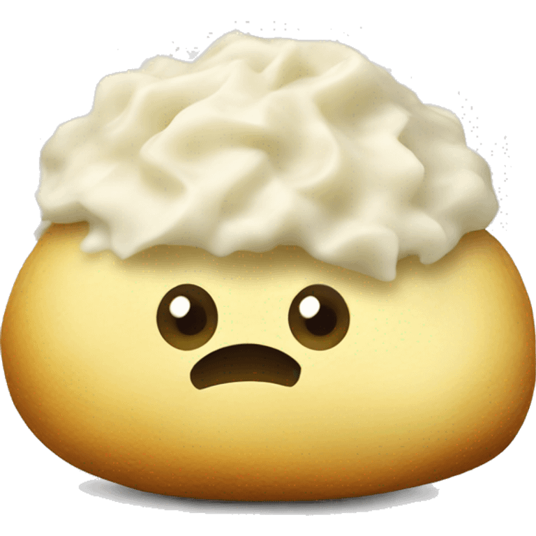 Mashed potato emoji