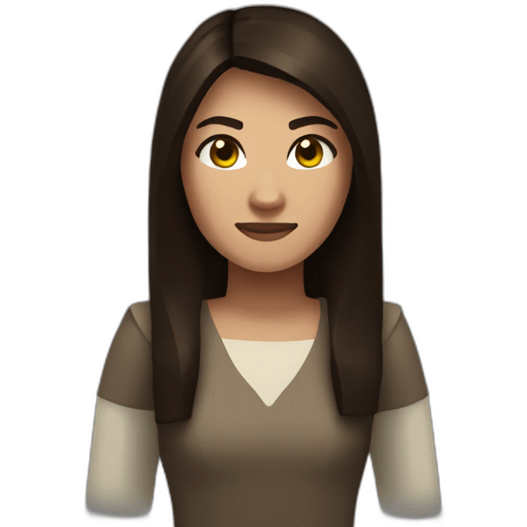 minecraft brunette woman emoji