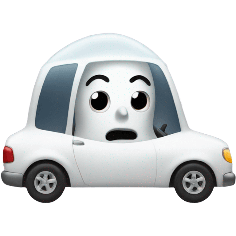 Ghost driving  emoji