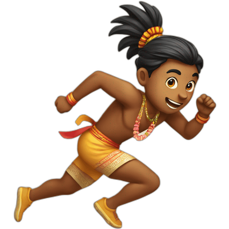 Running boy indian fair  emoji