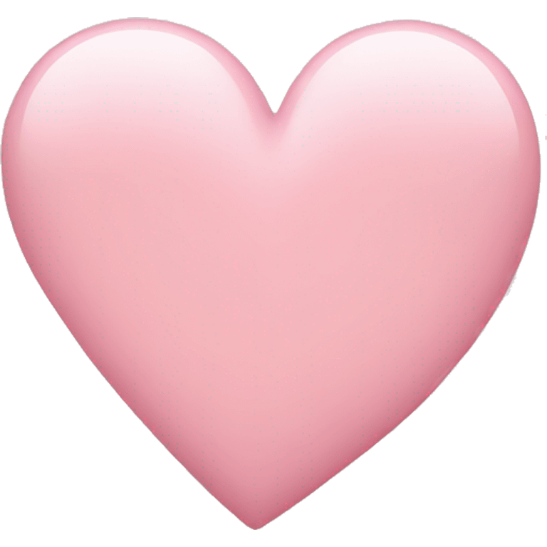 Light pink heart emoji