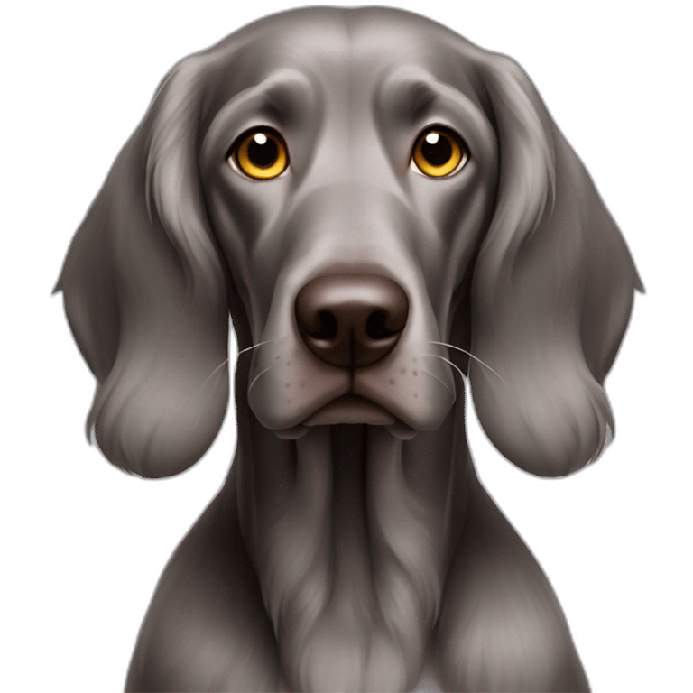 longhair weimaraner emoji