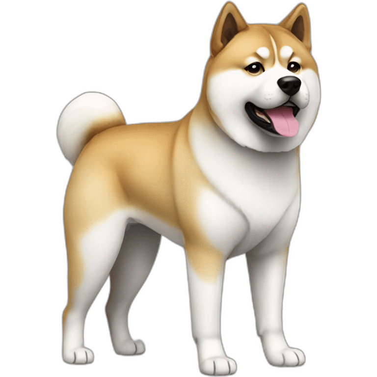 Akita full body emoji