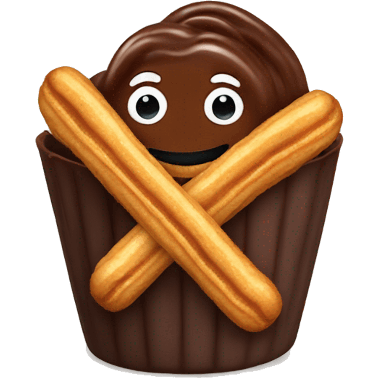 Chocolate con churros emoji