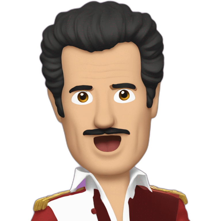 Freddy Mercury singing with Jeremy Clarkson emoji