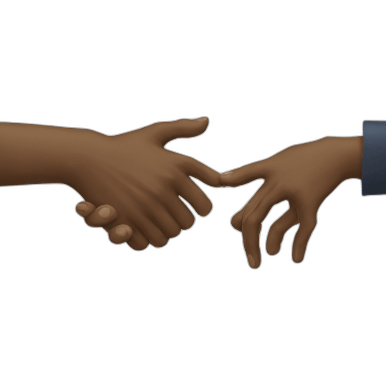 Cursed handshake emoji