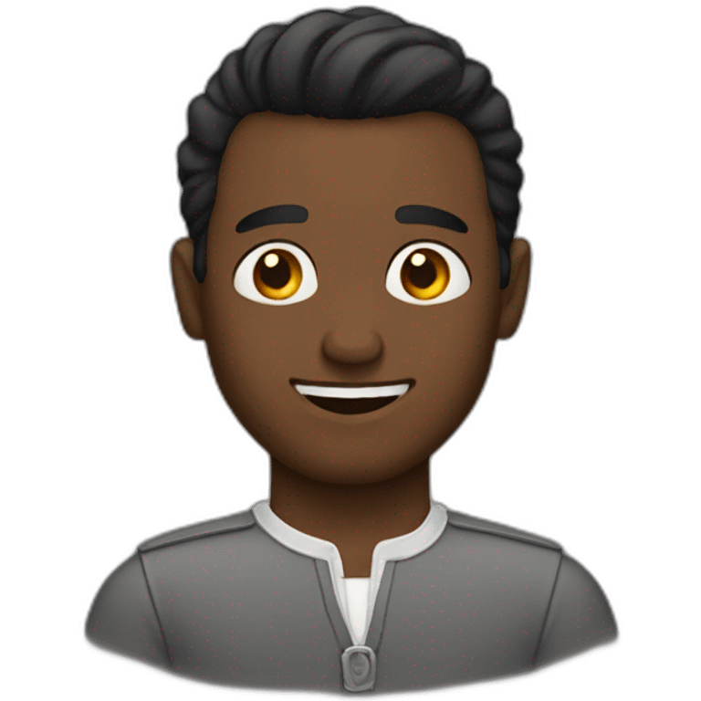 hombre cinta negra emoji