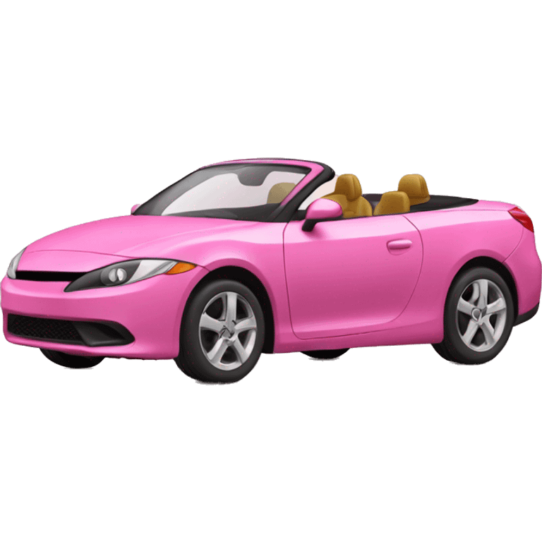 pink convertible car emoji