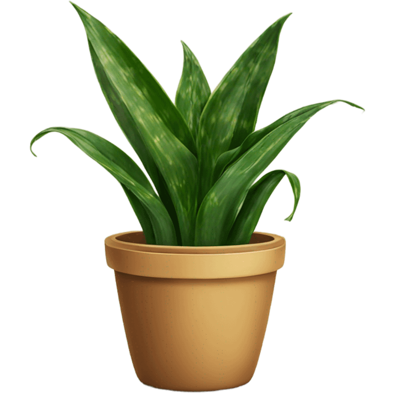 snake plant in pot emoji