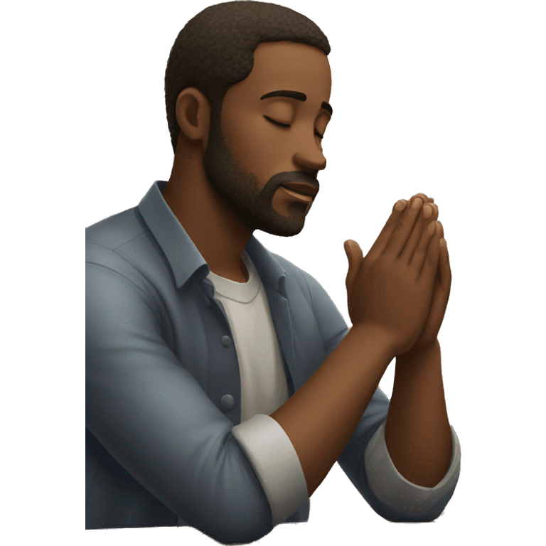  fair christian man praying emoji