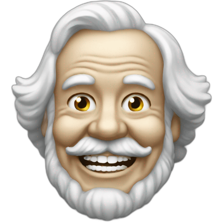 karl marx laughing large teeth emoji