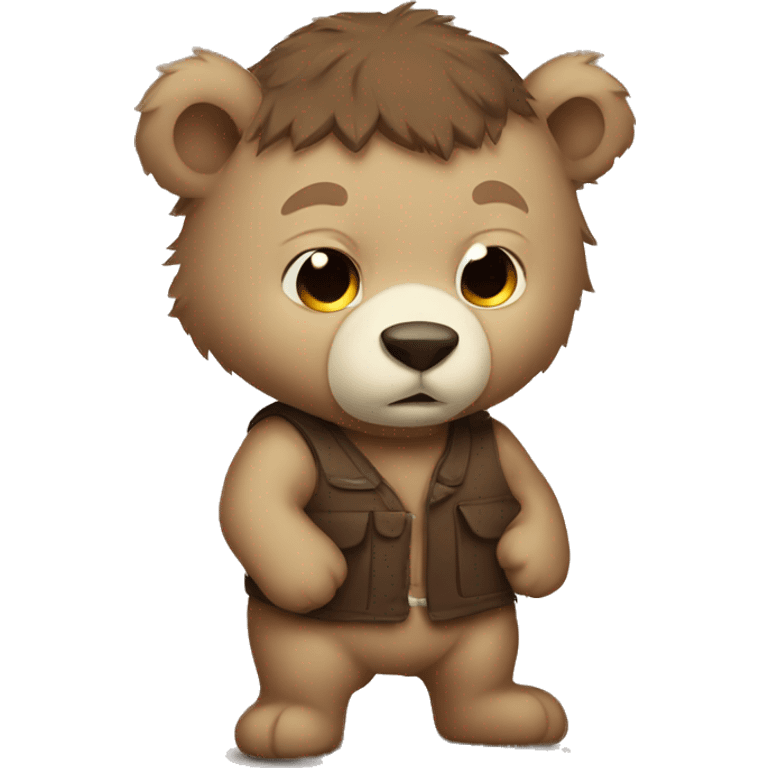 bad ass baby bear emoji