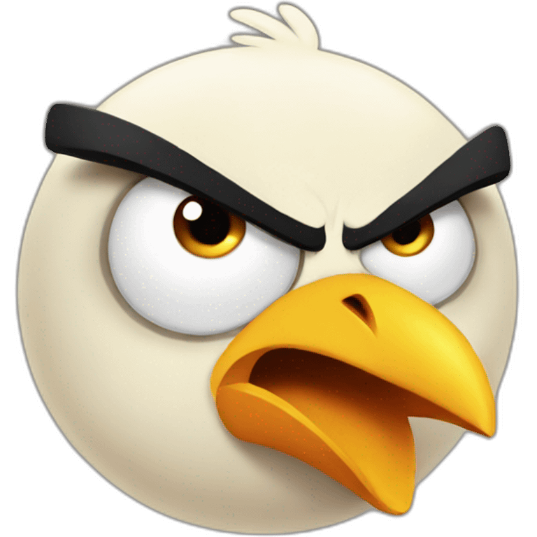 Angry bird emoji